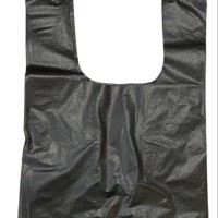 Borong Black Singlet Bag 12 x 13