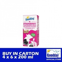 GOODDAY UHT Strawberry 200ml x 6 x 4